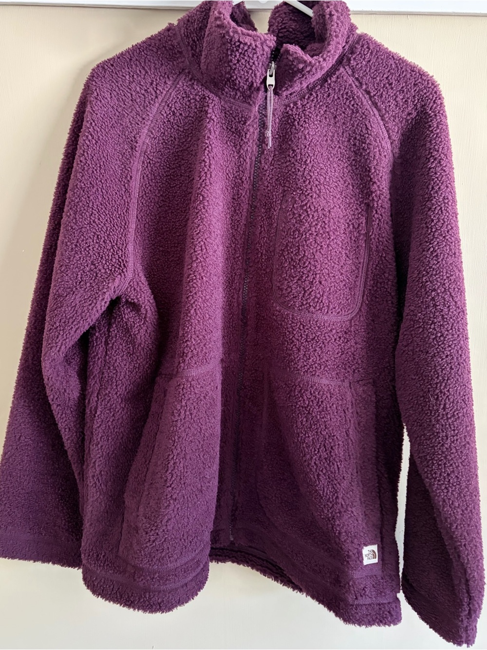 The North Face Women’s Plush Sherpa Full-Zip Jacket in Plum